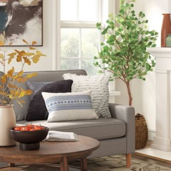 Chenille Diamond Patterned Square Throw Pillow - Threshold™ - Picture 2 of 6